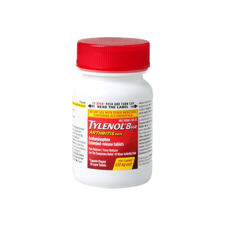 Pain Relief Tylenol® Arthritis 650 mg Strength Acetaminophen Caplet 100 per Bottle - BeHope