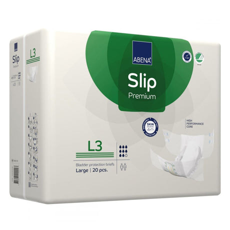 Unisex Adult Incontinence Brief Abena® Slip Premium L3 Large Disposable Heavy Absorbency - BeHope