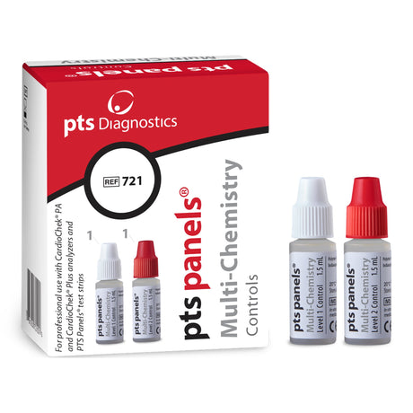 Cardiac / Lipids / General Chemistry Control Set PTS Panels™ Multi-Chemistry Cholesterol / Triglycerides / Glucose 2 Levels 1 X 2 X 1.5 mL - BeHope