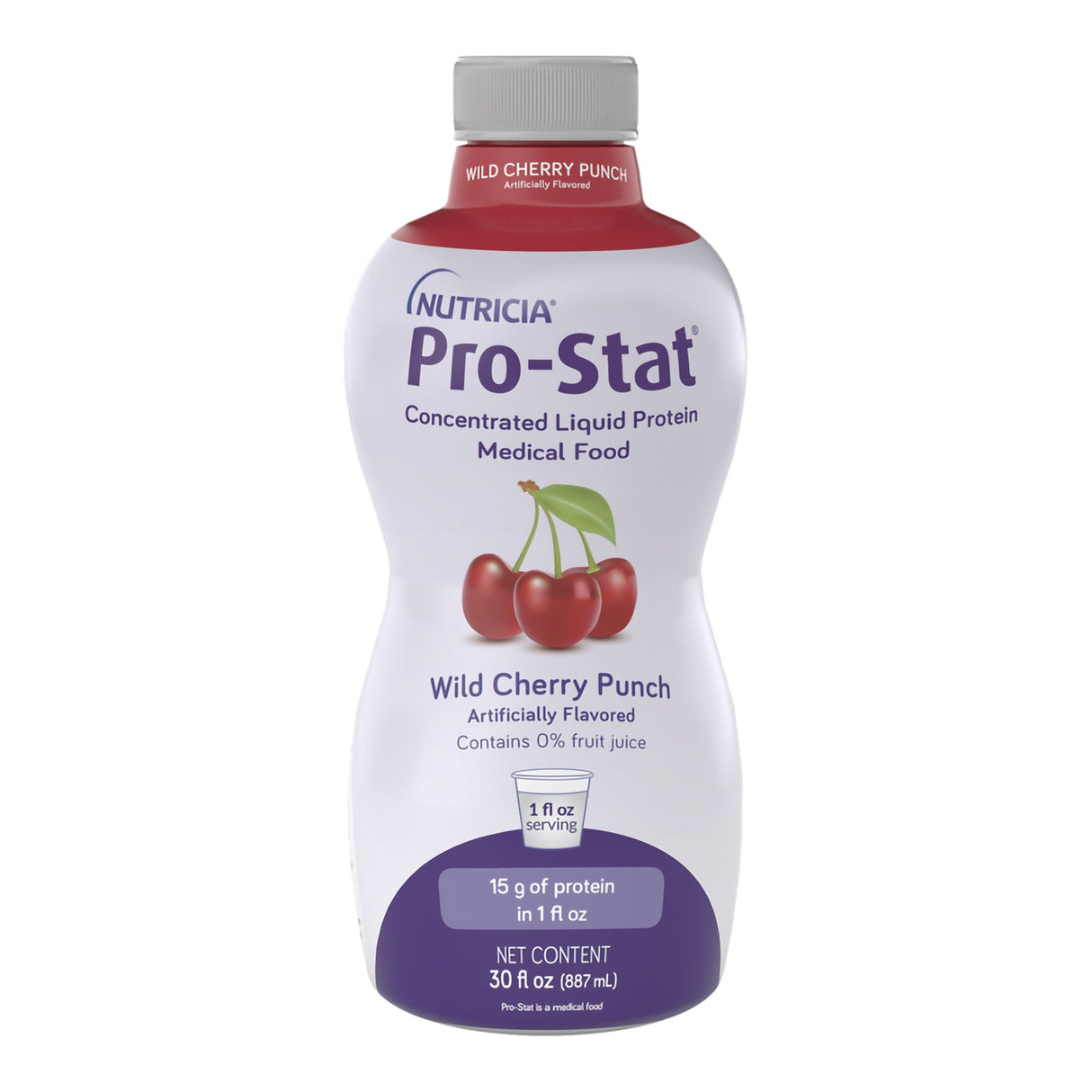 Oral Supplement Pro-Stat® Wild Cherry Punch Flavor Liquid 30 oz. Bottle - BeHope