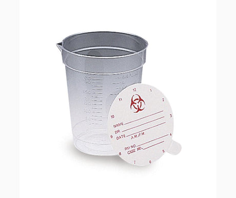 Durable Specimen Container With Pour Spout Vollrath Paper Lid Nonsterile - BeHope