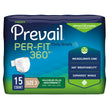 Unisex Adult Incontinence Brief Prevail® Per-Fit 360°™ Size 3 Disposable Heavy Absorbency - BeHope