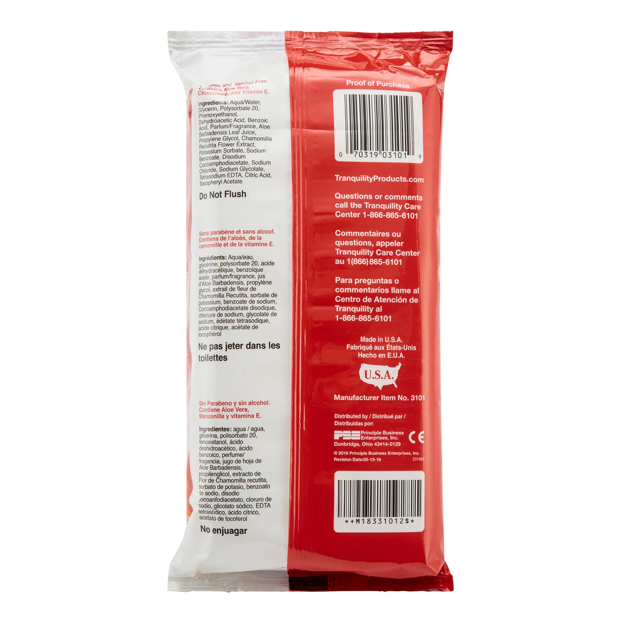 Personal Cleansing Wipe Tranquility® Soft Pack Scented 56 Count - BeHope