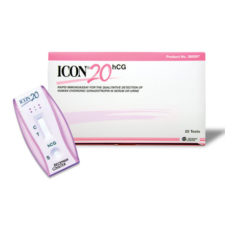 Reproductive Health Test Kit Icon® 20 hCG hCG Pregnancy Test 25 Tests CLIA Waived Sample Dependent - BeHope