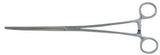 Uterine Dressing Forceps BR Surgical Bozeman 10-1/2 Inch Length OR / Surgical Grade German Stainless Steel NonSterile Locking Finger Ring Handle Double Curved Serrated Tips - BeHope