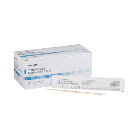 McKesson Sterile Cotton Tipped Applicators Wood Shaft - BeHope