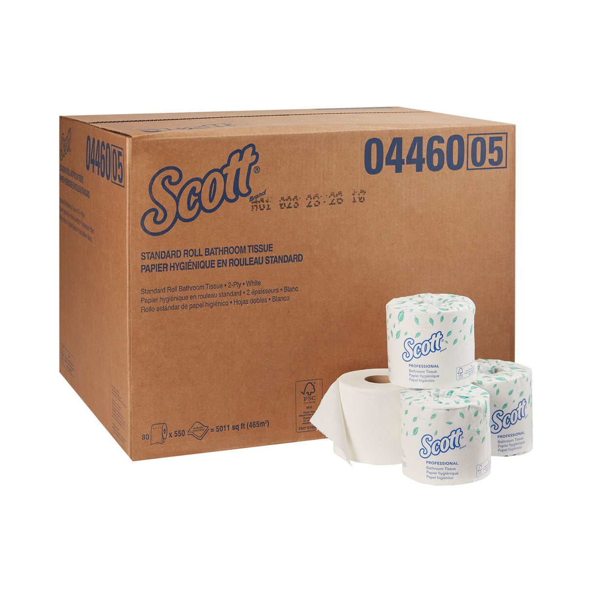 Toilet Tissue Scott® Essential White 2-Ply Standard Size Cored Roll 550 Sheets 4 X 4-1/10 Inch - BeHope