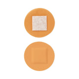 Adhesive Spot Bandage CuradÂ® Plastic Tan 7/8 Inch Diameter Sterile - BeHope