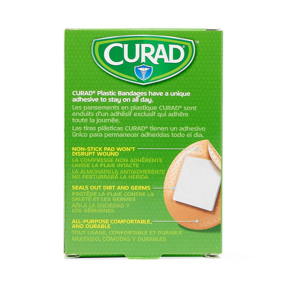 Adhesive Spot Bandage CuradÂ® Plastic Tan 7/8 Inch Diameter Sterile - BeHope