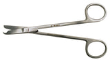 Stitch Scissors BR Surgical Littauer 5-1/2 Inch Length OR / Surgical Grade German Stainless Steel NonSterile Finger Ring Handle Straight Blunt Tip / Blunt Tip - BeHope
