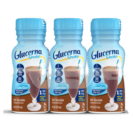 Oral Supplement Glucerna® Original Shake Rich Chocolate Flavor Liquid 8 oz. Bottle - BeHope