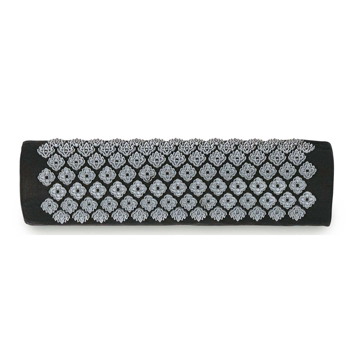 Kanjo Acupressure Mat Set Large Black / White Cotton-Linen Fabric / Memory Foam / Plastic Mat: 24 X 34 Inch / Pillow: 6 X 22 Inch - BeHope