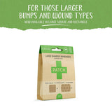 Adhesive Strip Patch™ Bamboo / Aloe Vera Tan 2 X 3 Inch / 3 X 3 Inch Sterile - BeHope