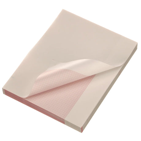 Recording Chart Paper Z-Fold Red Grid - BeHope