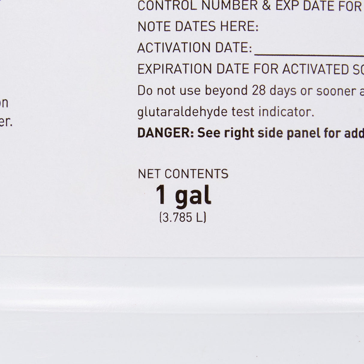 Glutaraldehyde High-Level Disinfectant McKesson 28 Day Activation Required Liquid 1 gal. Jug Reusable - BeHope