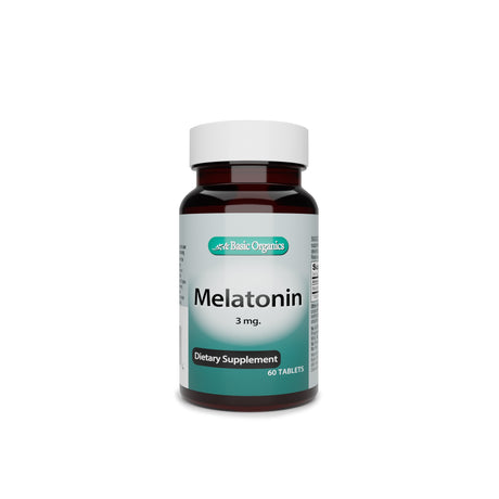Natural Sleep Aid Basic Organics Melatonin for Restful Sleep - BeHope