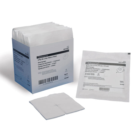 Drain Sponge Dermacea™ 4 X 4 Inch 6-Ply Sterile 2 per Pack - BeHope