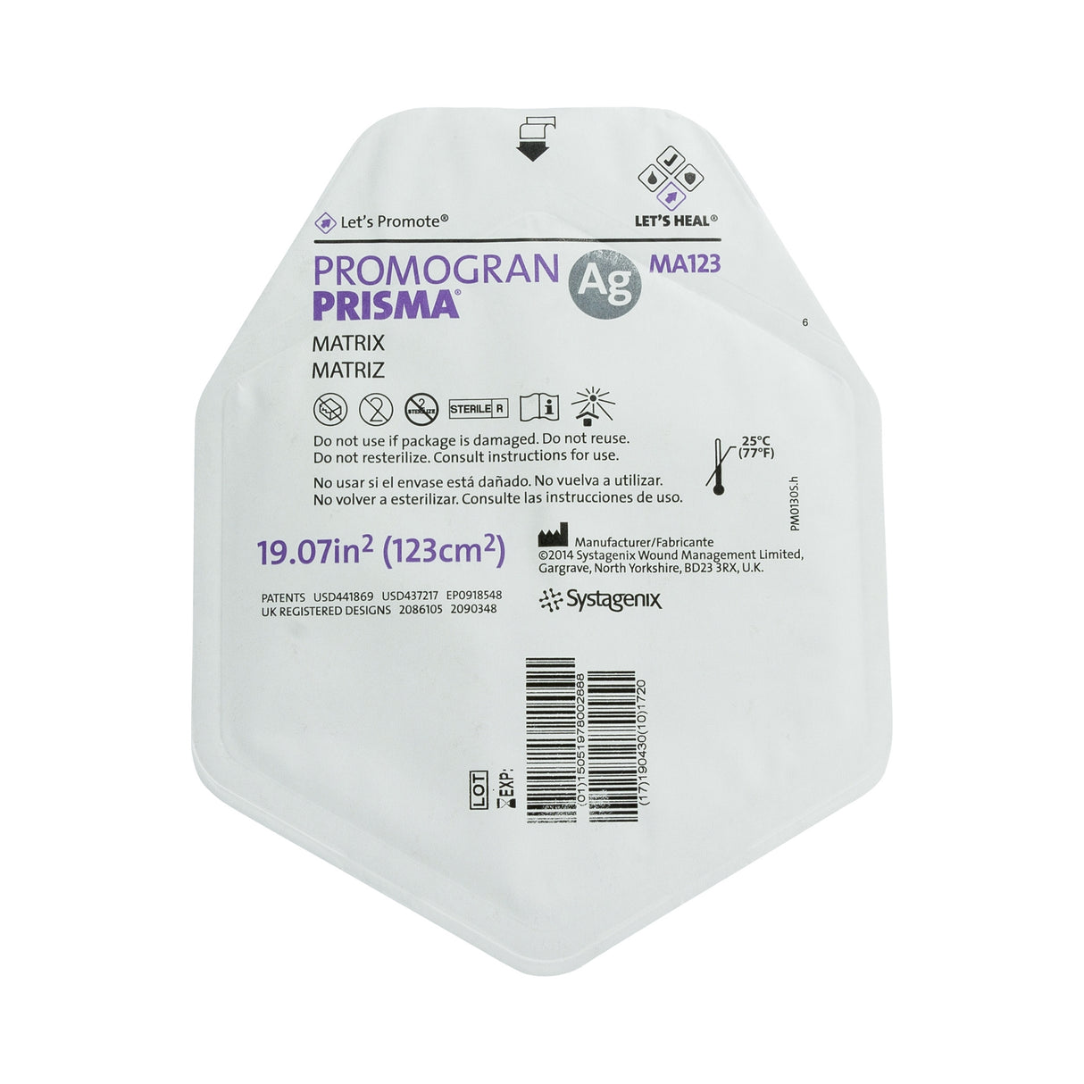 Silver Collagen Dressing Promogran Prisma™ Matrix Sterile Wound Care - BeHope