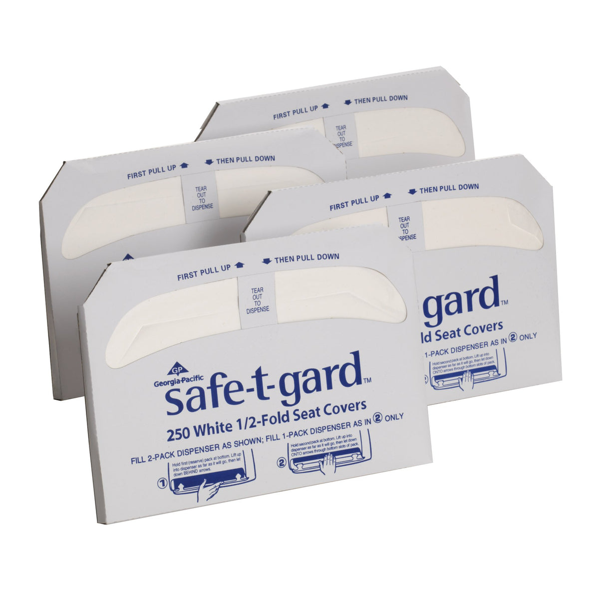 Toilet Seat Cover Safe-T-Gard™ Half Fold 16.8 X 14.3 Inch - BeHope