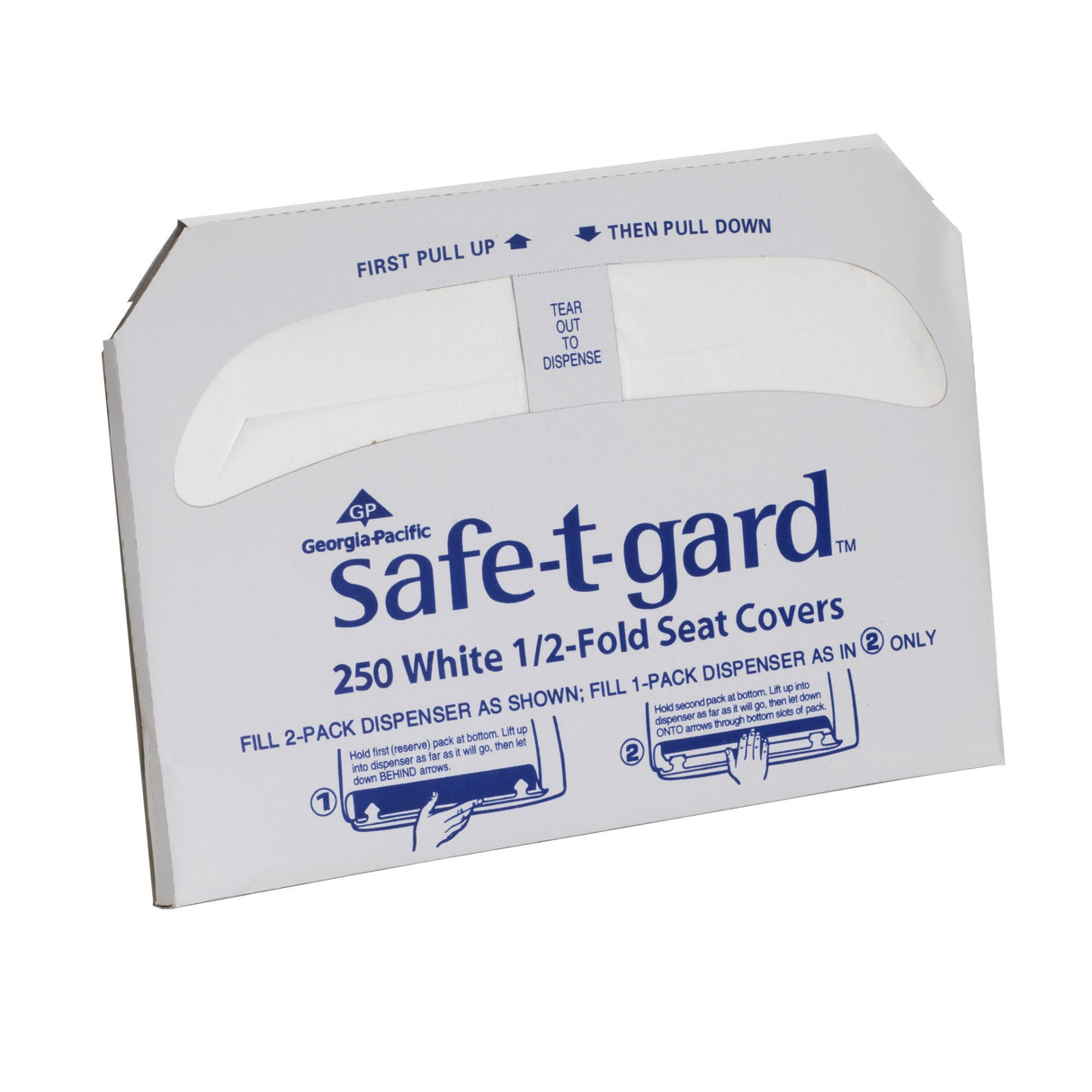 Toilet Seat Cover Safe-T-Gard™ Half Fold 16.8 X 14.3 Inch - BeHope