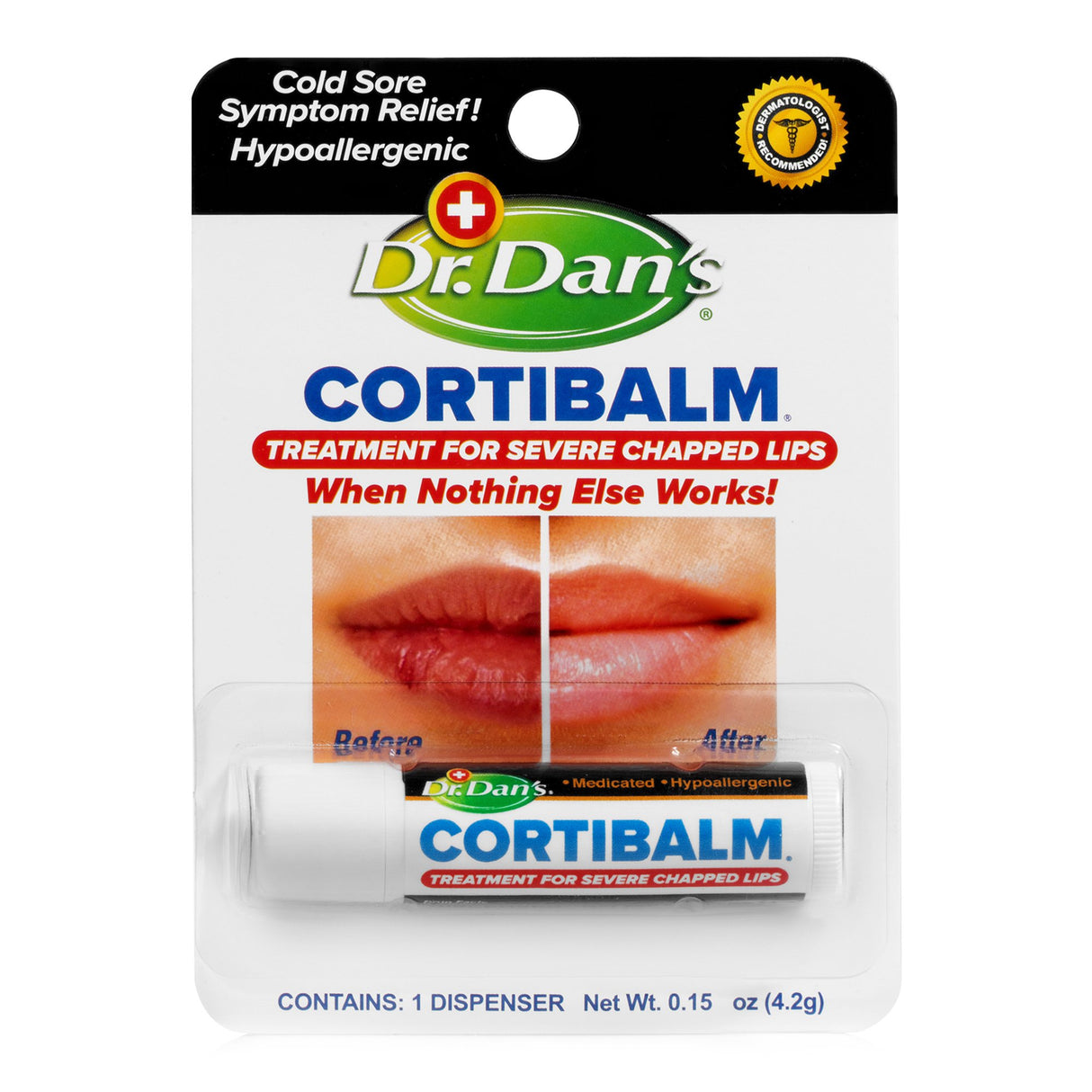 Lip Balm Dr. Dan's CortiBalm™ 0.14 oz. Tube - BeHope