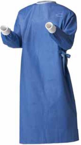Non-Reinforced Surgical Gown RoyalSilk™ X-Large Blue Sterile AAMI Level 3 Disposable - BeHope