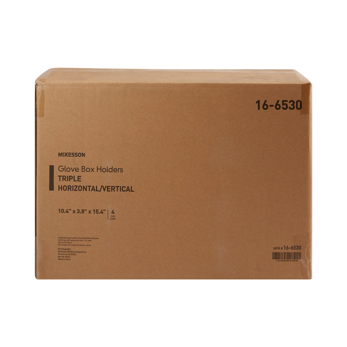Glove Box Holder McKesson Horizontal or Vertical Mounted 3-Box Capacity Clear 3-1/8 X 10-1/4 X 15-1/4 Inch Plastic - BeHope