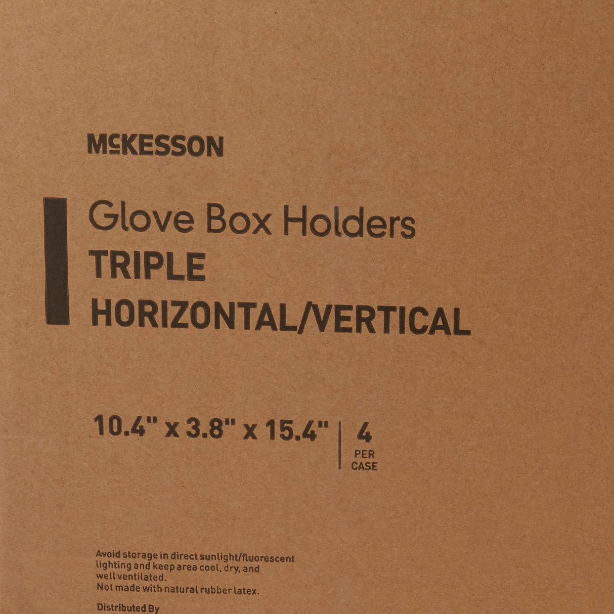 Glove Box Holder McKesson Horizontal or Vertical Mounted 3-Box Capacity Clear 3-1/8 X 10-1/4 X 15-1/4 Inch Plastic - BeHope