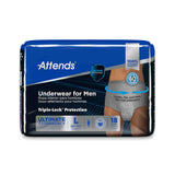 Male Adult Absorbent Underwear Attends For Men Pull On with Tear Away Seams Large Disposable Heavy Absorbency