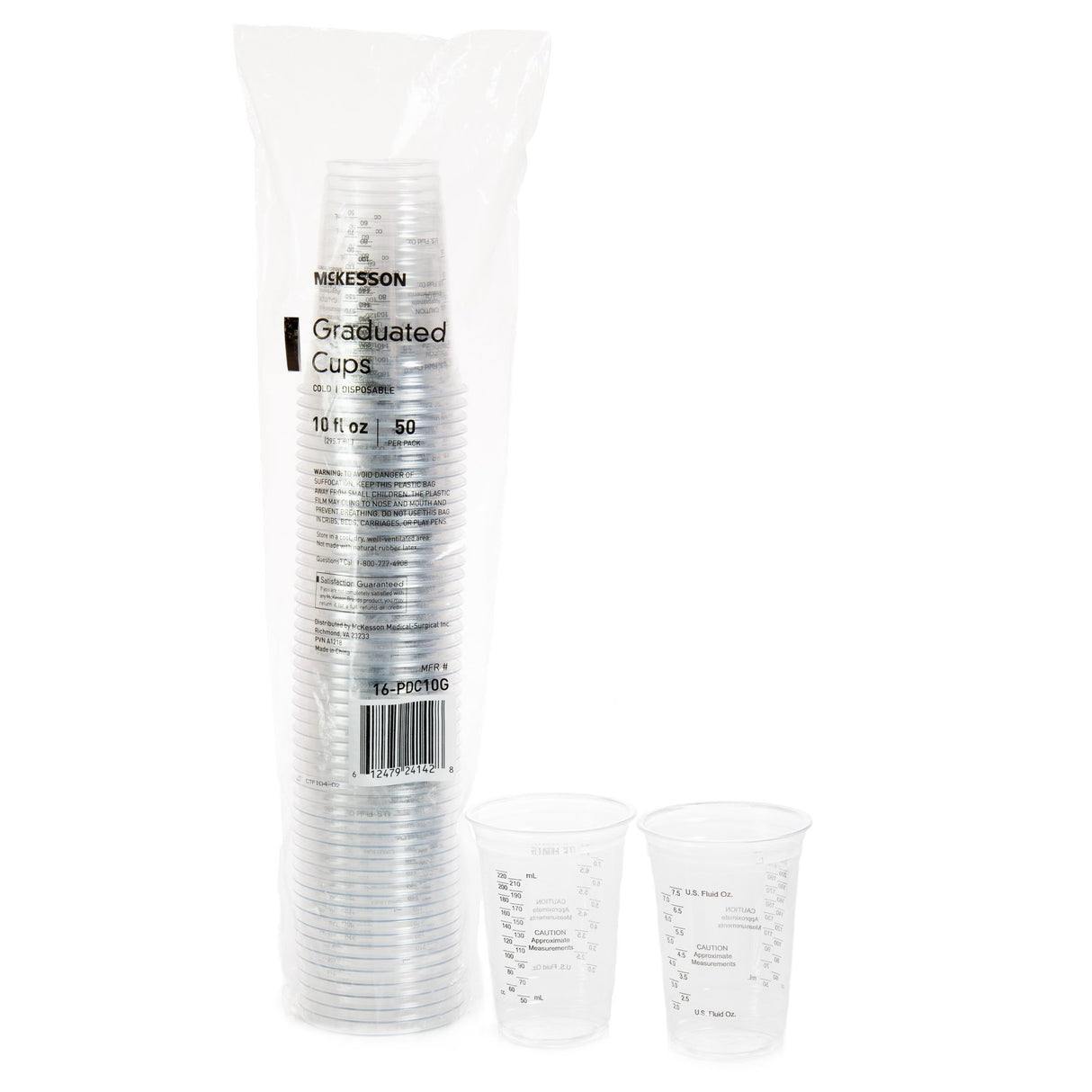 Drinking Cup McKesson 10 oz. Clear Polyethylene Disposable - BeHope
