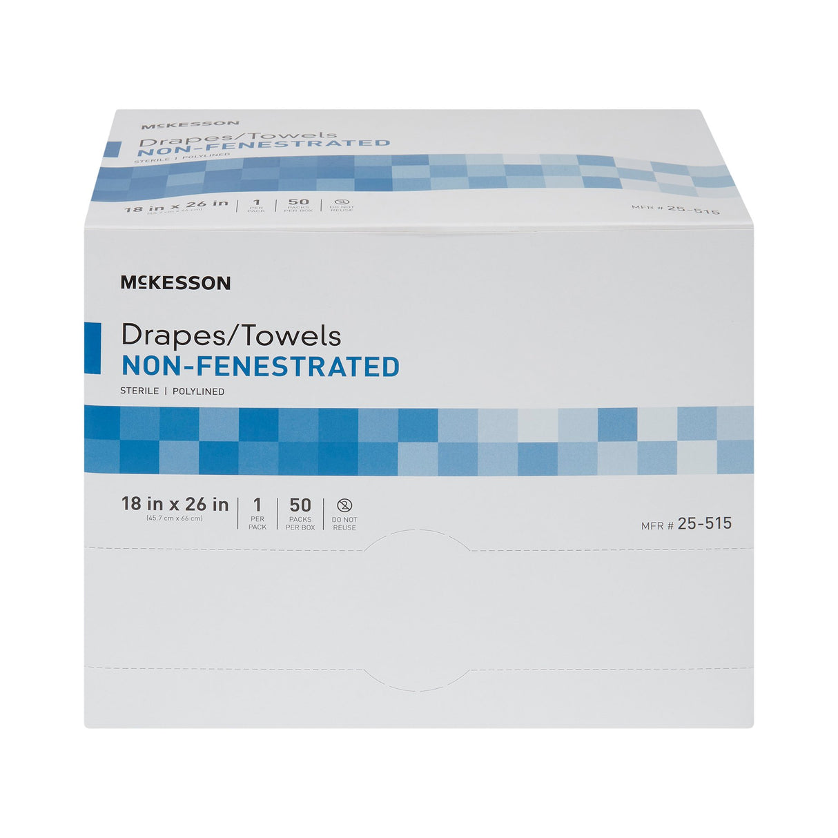 General Purpose Drape McKesson Poly Lined Towel Drape 18 W X 26 L Inch Sterile - BeHope