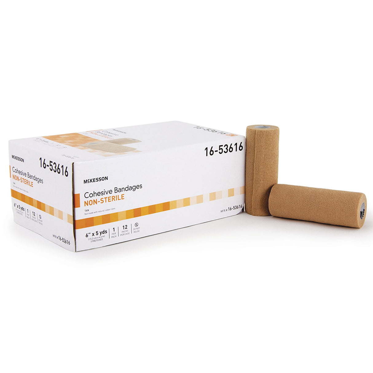 Cohesive Bandage Mckesson Self-Adherent for Light Compression and Support - BeHope