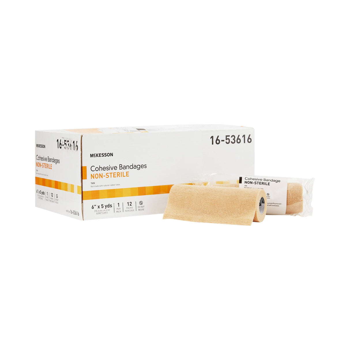 Cohesive Bandage Mckesson Self-Adherent for Light Compression and Support - BeHope