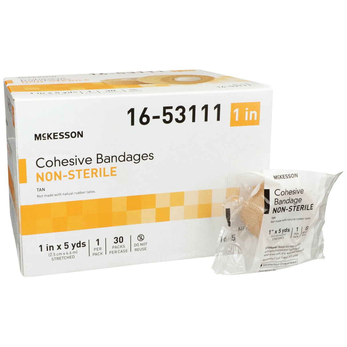 Cohesive Bandage Mckesson Self-Adherent for Light Compression and Support - BeHope