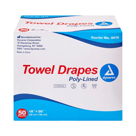 Dynarex® Towel Drape Sterile Poly Lined General Purpose - BeHope