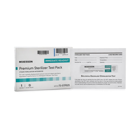 McKesson Steam Sterilization Chemical Integrator Test Pack Immediate Readout - BeHope