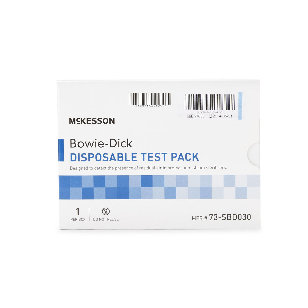 McKesson Sterilization Bowie-Dick Test Pack Steam - BeHope