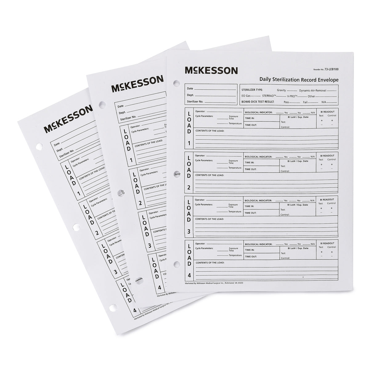 Sterilization Record Envelope McKesson - BeHope