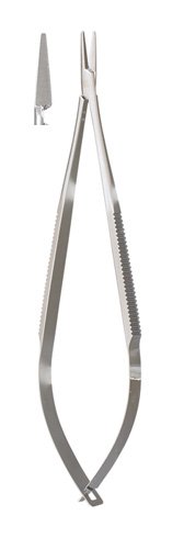 Needle Holder Castroviejo 6 1/2 Inch Length Smooth Jaws Spring Handle - BeHope