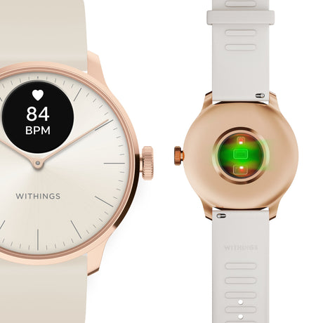 Smartwatch ScanWatch Light 37mm Withings 24 Hours Grayscale OLED Display - BeHope