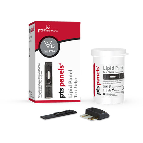 General Chemistry Reagent PTS Panels® High-Density Lipoprotein (HDL) Cholesterol, Total Cholesterol (TC), Triglycerides, Low-Density Lipoprotein (LDL), TC / HDL Ratio CLIA Waived For Cardiochek PA Analyzer - BeHope