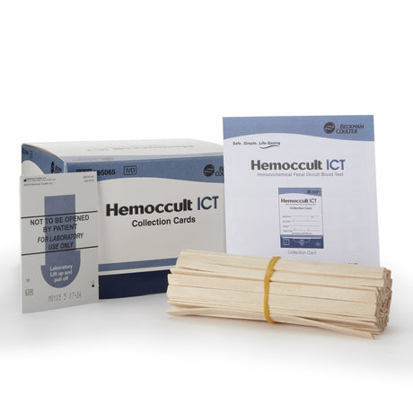 Cancer Screening Patient Sample Collection and Screening Kit Hemoccult® ICT Fecal Occult Blood Test (iFOB or FIT) 100 Cards CLIA Waived - BeHope