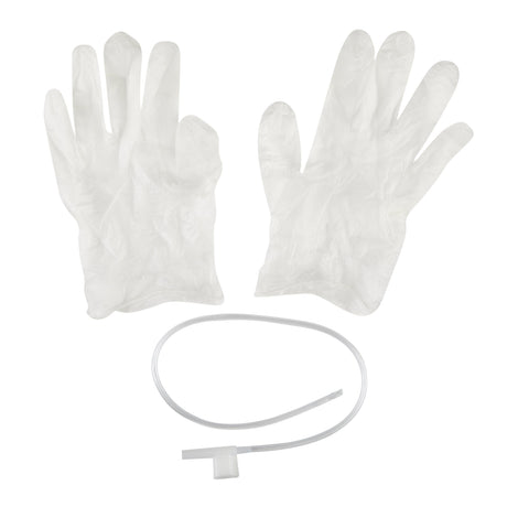 Suction Catheter Kit Tri-Flo® Cath-N-Glove® 14 Fr. Beveled Tip - BeHope