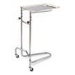 Mayo Instrument Stand McKesson Hand Operated Double Post California Style Large Tray - BeHope