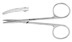 Strabismus Scissors Meisterhand® Surgical German Stainless Steel Curved Blunt Tip - BeHope