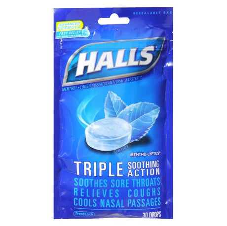 Halls® Cold Cough Sore Throat Relief Lozenges - BeHope