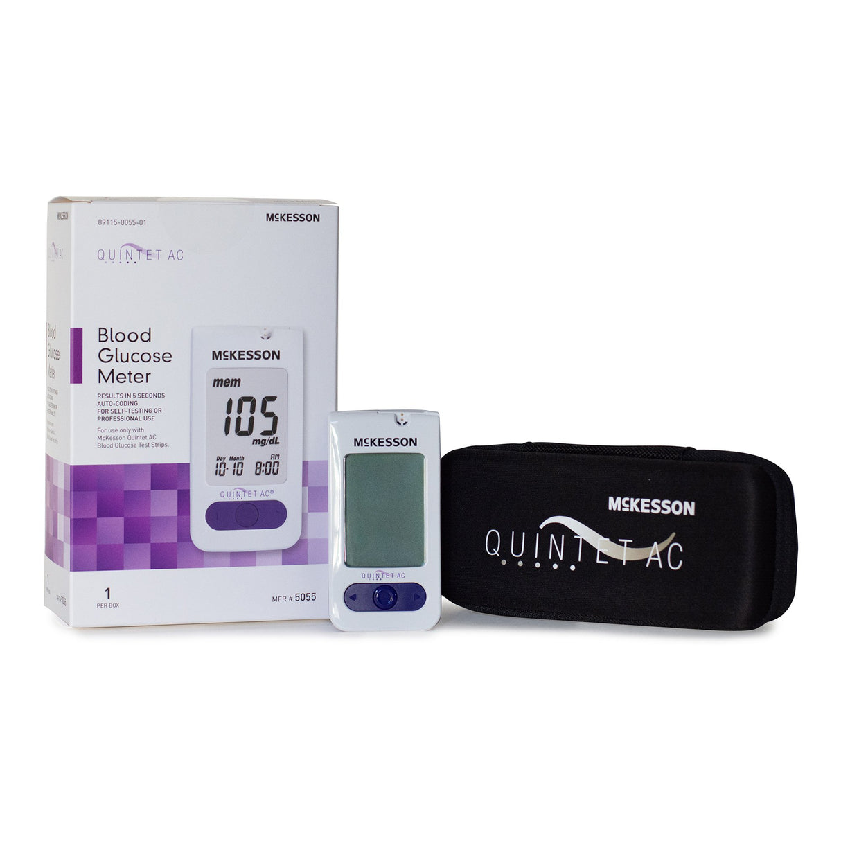 Blood Glucose Meter QUINTET AC® 5 Second Results Stores up to 500 Results No Coding Required - BeHope