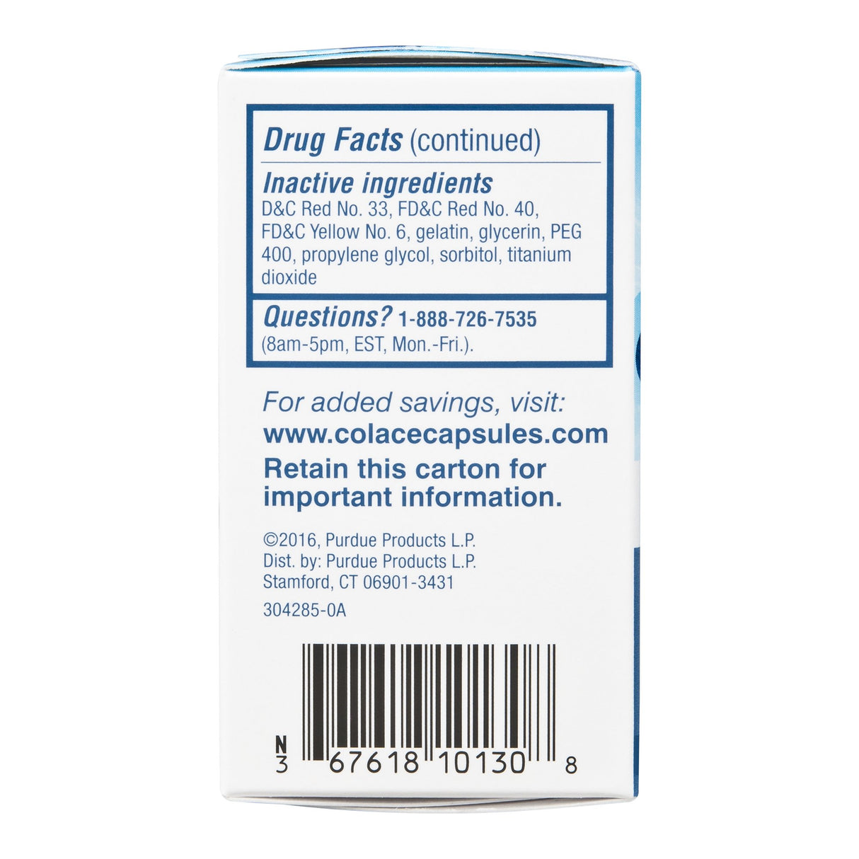 Stool Softener Colace Capsule 30 per Box 100 mg Strength Docusate Sodium - BeHope