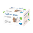 2 Layer Compression Bandage System with Visible Indicators TwoPress® 2 Lite 4 Inch X 7.1 Yard / 4 Inch X 8.9 Yard Self-Adherent Closure Tan / White NonSterile Standard Compression - BeHope