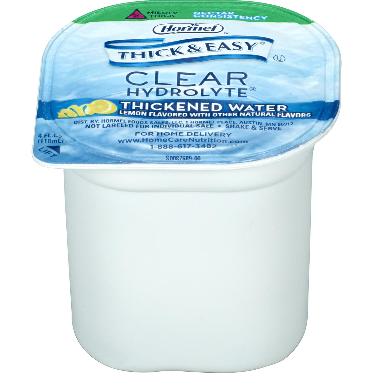 Thickened Water Thick & Easy® Hydrolyte® 4 oz. Portion Cup Lemon Flavor Liquid IDDSI Level 2 Mildly Thick - BeHope